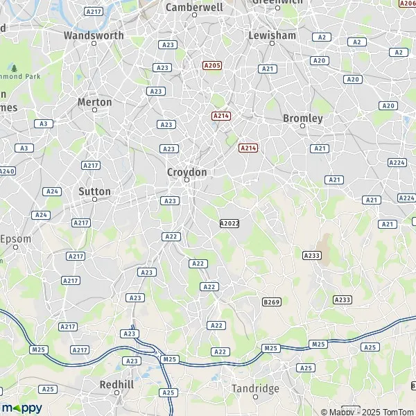 Map Croydon map of Croydon (BR3 4) and practical information